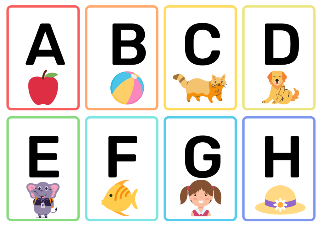 10 Printable Alphabet Flash Cards For Baby PDF Free Preschool