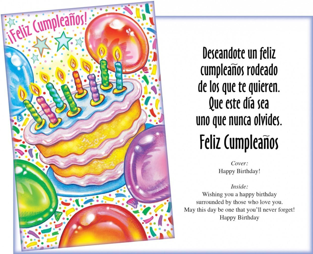 Free Printable Happy Birthday Cards In Spanish