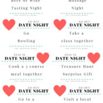 12 Months Of Date Night Ideas Free Printables Date Night Gifts Date