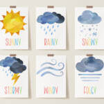 16 Weather Cards Weather Flashcards INSTANT DOWNLOAD Etsy Weather