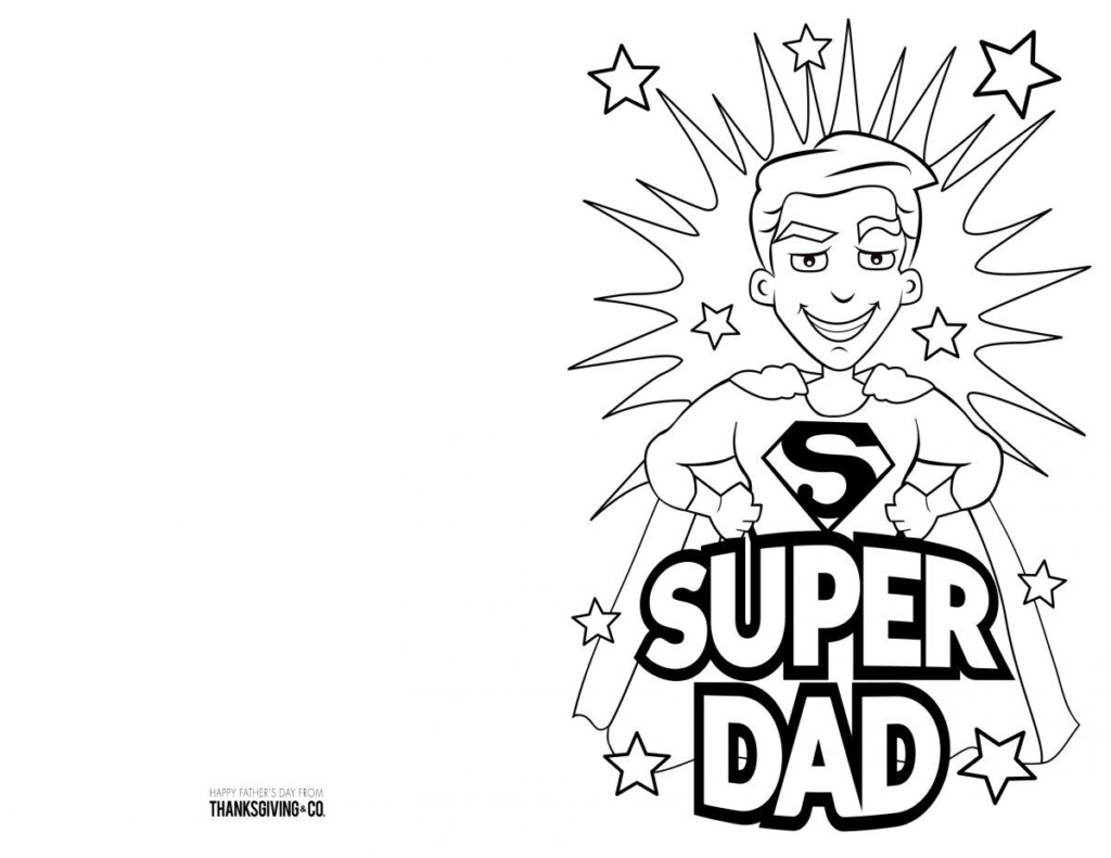 4 Free Printable Father s Day Cards To Color Father s Day Card 