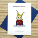 All Might Birthday Card My Hero Academia My Hero Academia Birthday