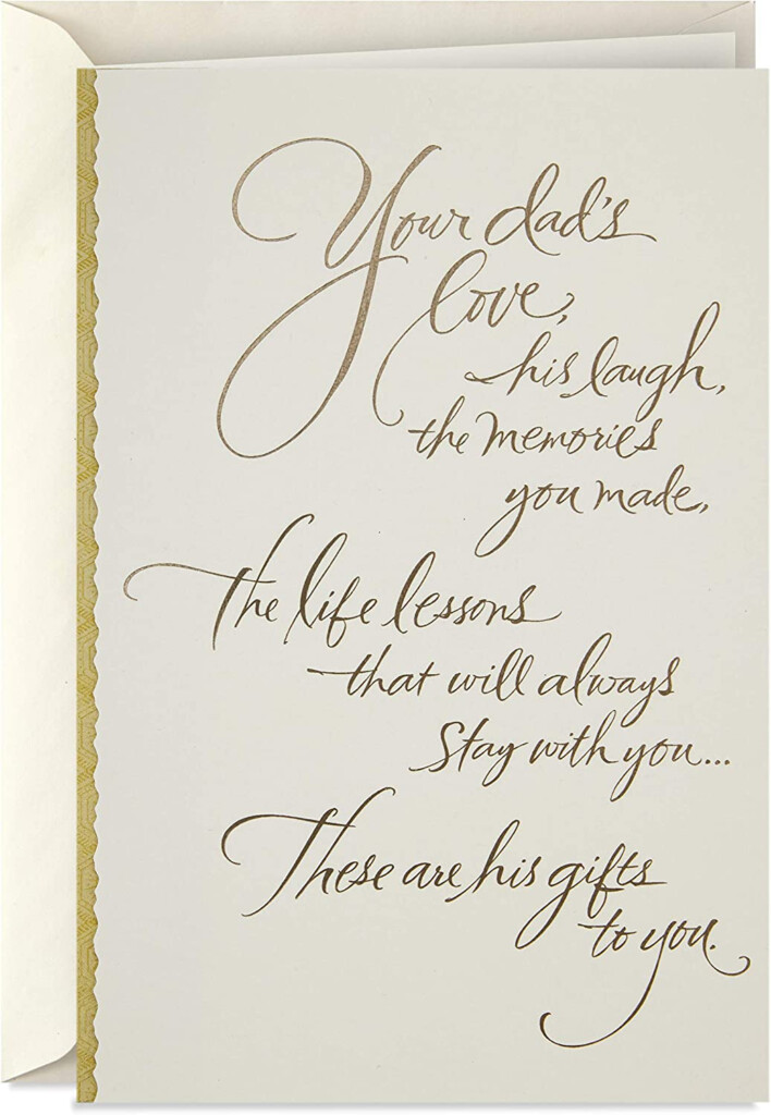 Amazon Hallmark Sympathy Card For Loss Of Dad Gifts To You 