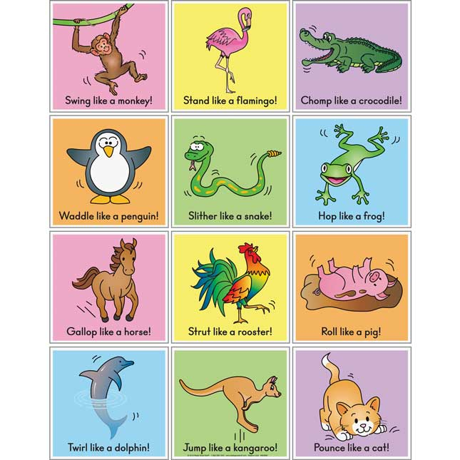 Animal Action Cards
