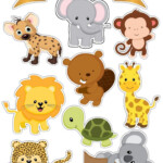 Birthday Cake Topper Printable Safari Birthday Animal Birthday