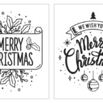 Black And White Christmas Cards Free Printable Printable Word Searches
