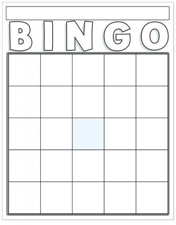 Blank Bingo Card Template Microsoft Word Intended For Blank Bingo 