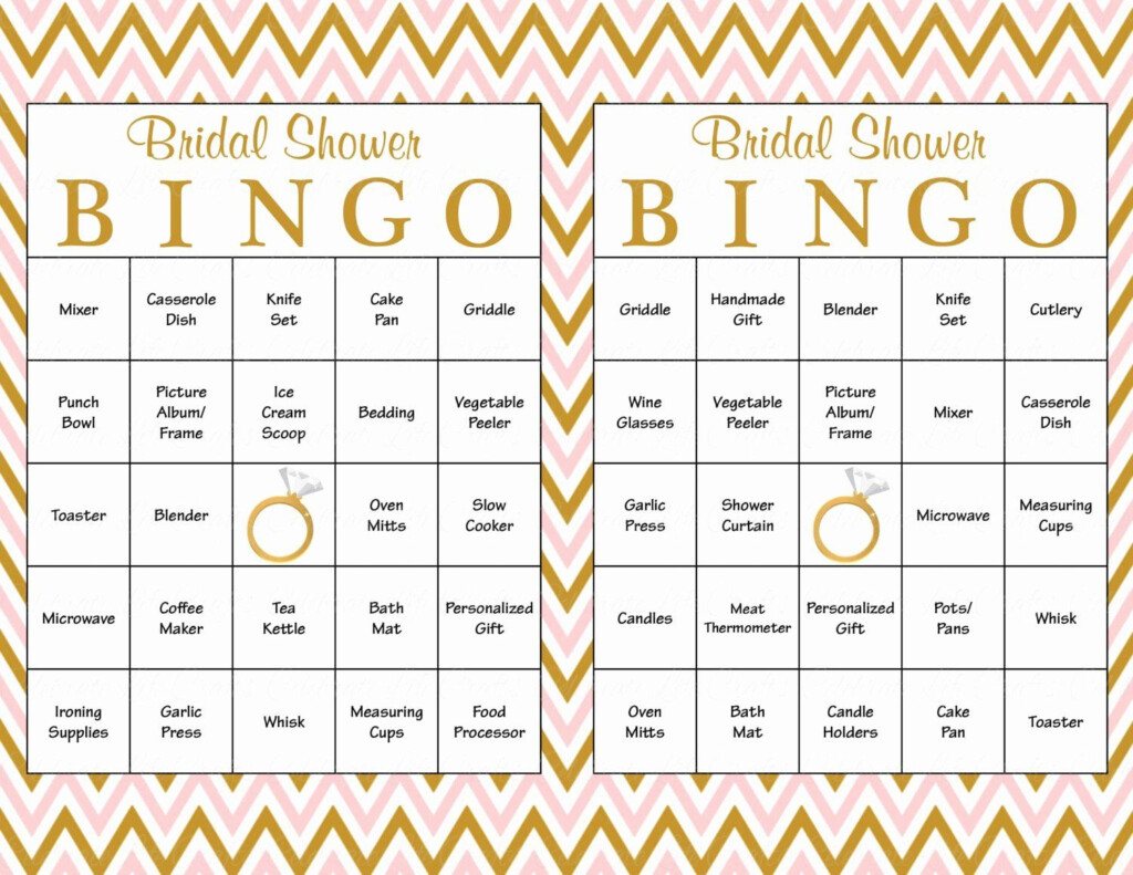 Bridal Bingo Template Awesome 60 Bridal Bingo Cards Blank 60 
