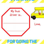 Bus Driver Appreciation Printable Thanks For Going The Extra Mile
