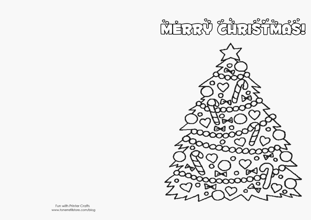 Christmas Card Coloring Pages At GetDrawings Free Download