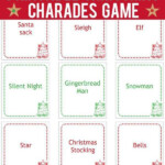 Christmas Charades Cards Printable Game Cards To Print and Play