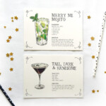 Cocktails Custom Cocktails Recipe Cards