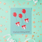 Cute AC Balloon Gifts Birthday Card Isabelle Quote Animal Crossing