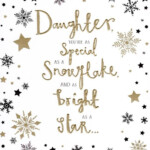 Daughter Christmas Greeting Card Cards