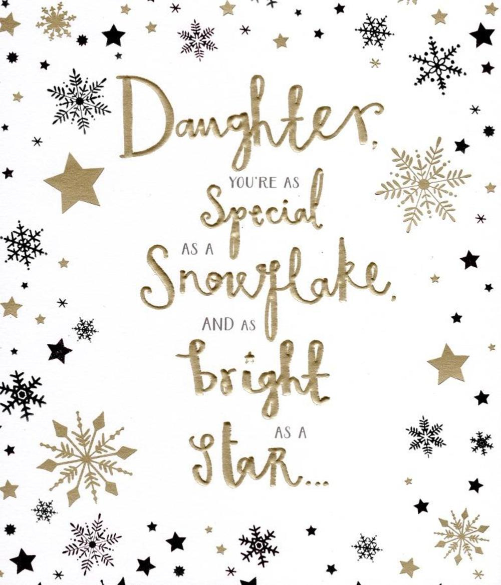 Daughter Christmas Greeting Card Cards