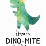 Dinosaur Birthday Card Printable Tomtaku