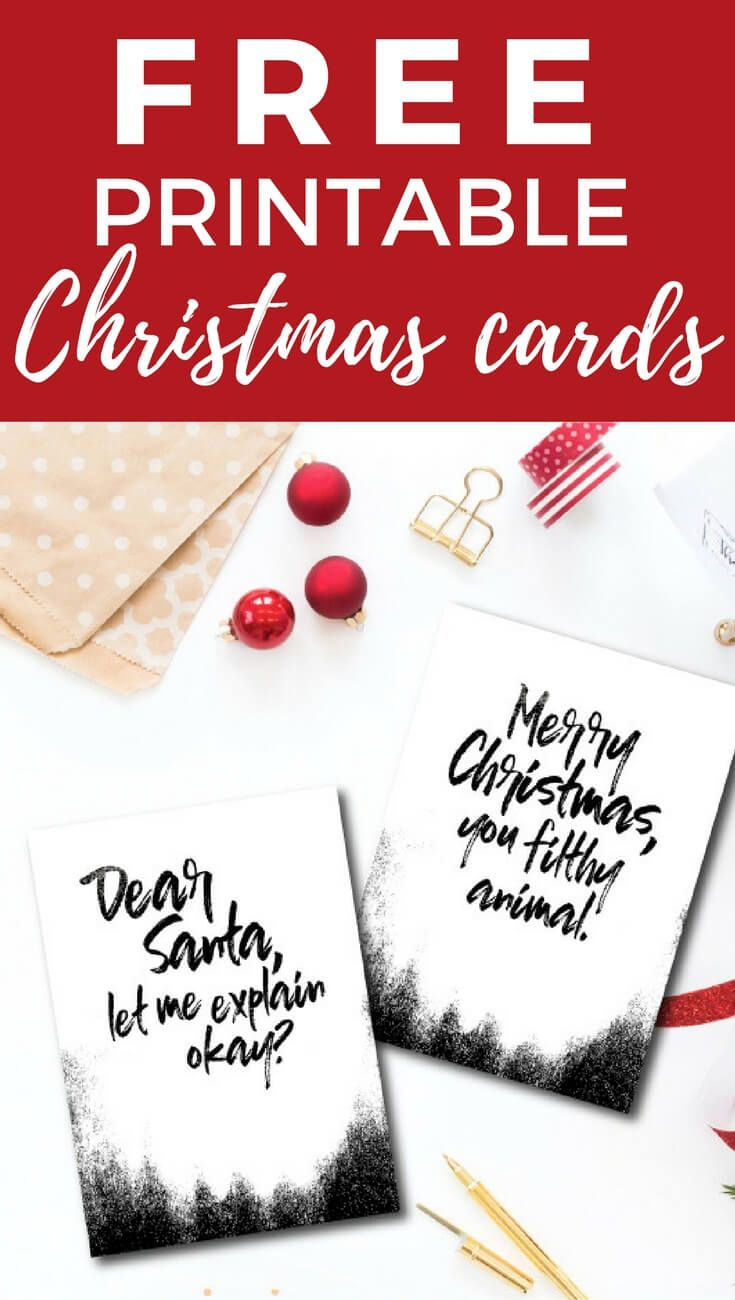 Download Collections Of Funny Printable Christmas Cards Free
