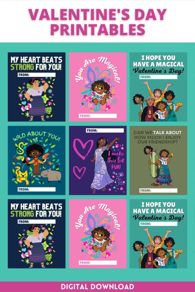 Encanto Valentine s Day Cards Instant Digital Download Etsy In 2023 