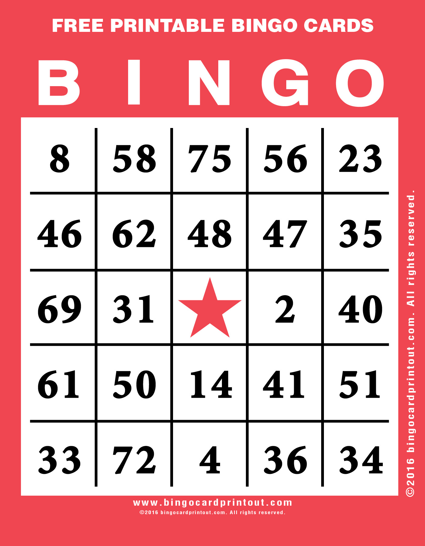 EXCEL TEMPLATES Blank Printable Bingo Card