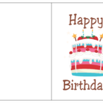 Foldable Birthday Card Template