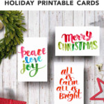 Folding Free Printable Christmas Cards FREE PRINTABLE TEMPLATES