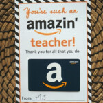 Free Amazon Teacher Gift Card Printable Template Give Gift Of Amazon