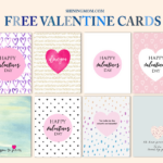 FREE Cool Valentine Cards To Print New Designs