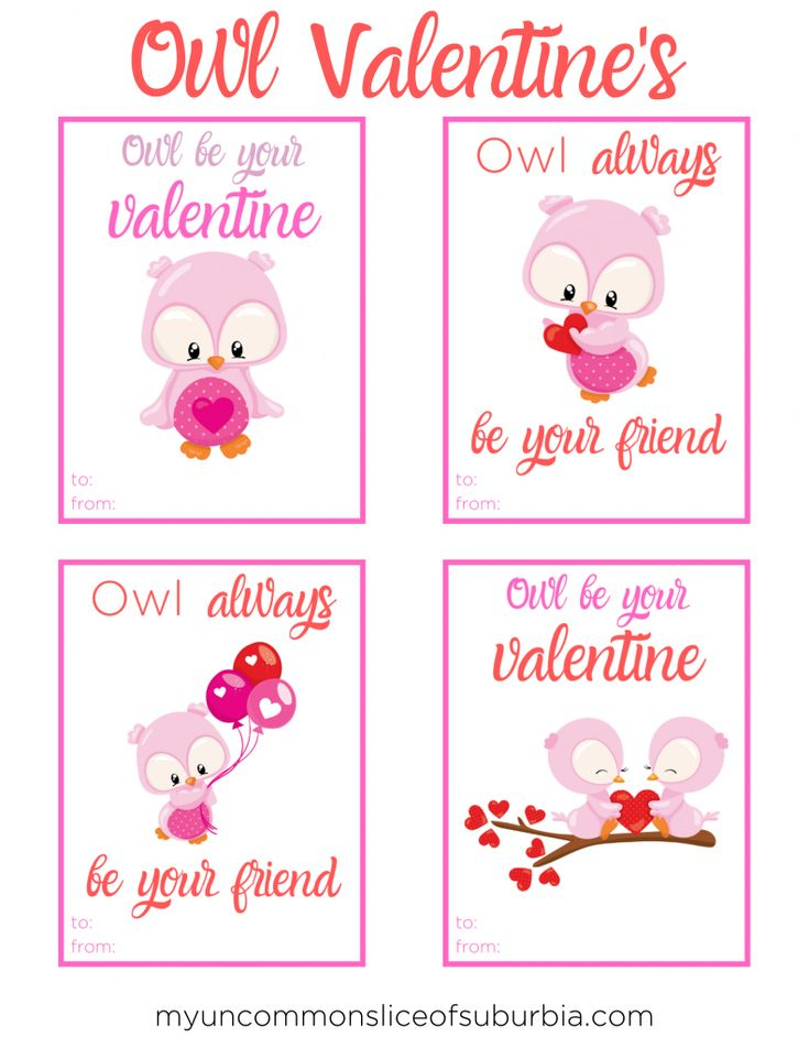 Free Cute Owl Valentines Free Valentine Cards Owl Valentines 