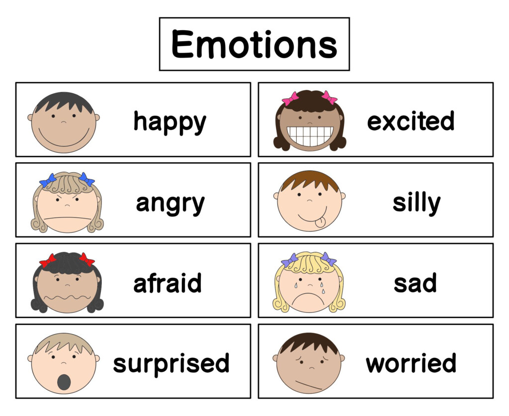 Free Emotion Face Printables Best Kids Worksheet Template