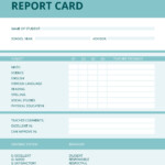 Free Home School Report Card Template In Microsoft Word Microsoft