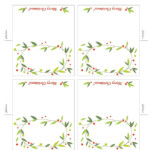 Free Place Card Template Christmas Pinterest Place Card Template
