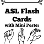 Free Printable ASL Alphabet Sign Language Flash Cards Poster Sign