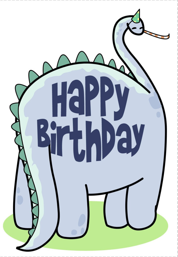 Free Printable Birthday Card Dinosaur Greetings Island Birthday 