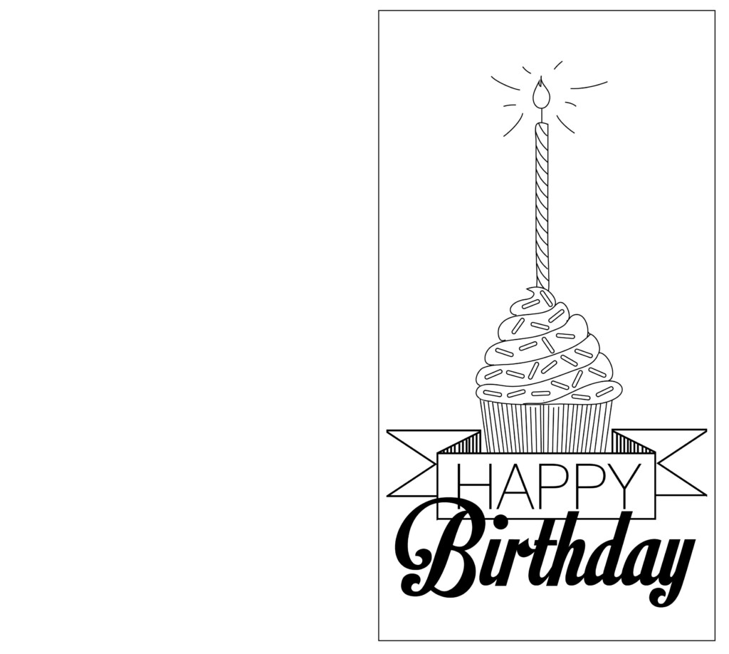 Free Printable Black And White Birthday Cards PRINTABLE TEMPLATES