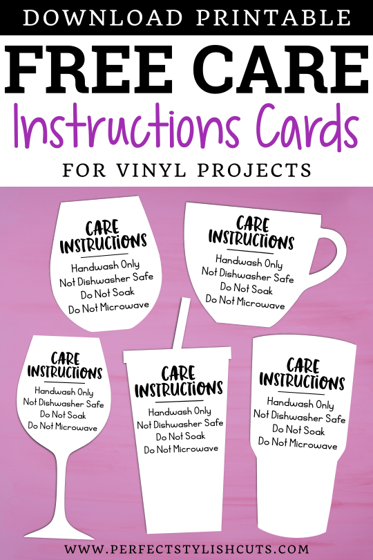 Free Printable Care Cards Free Care Instructions Cards For Vinyl 
