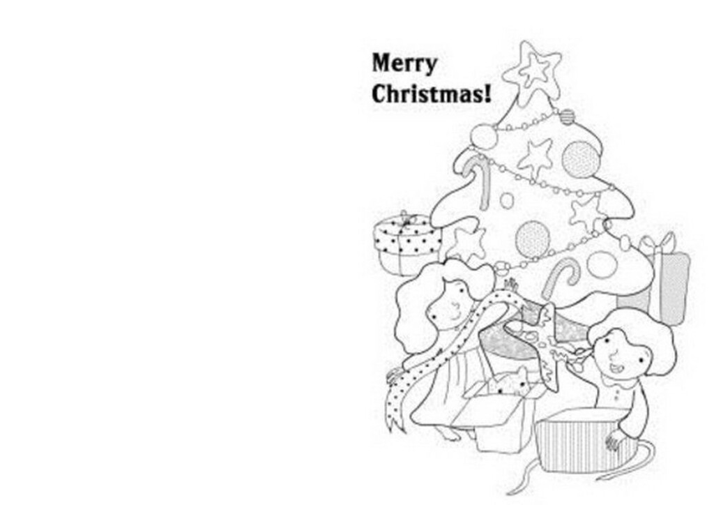 Free printable christmas cards coloring pages 503174 Coloring 