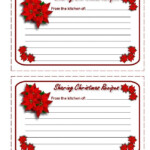 Free Printable Christmas Recipe Card Template FREE PRINTABLE TEMPLATES