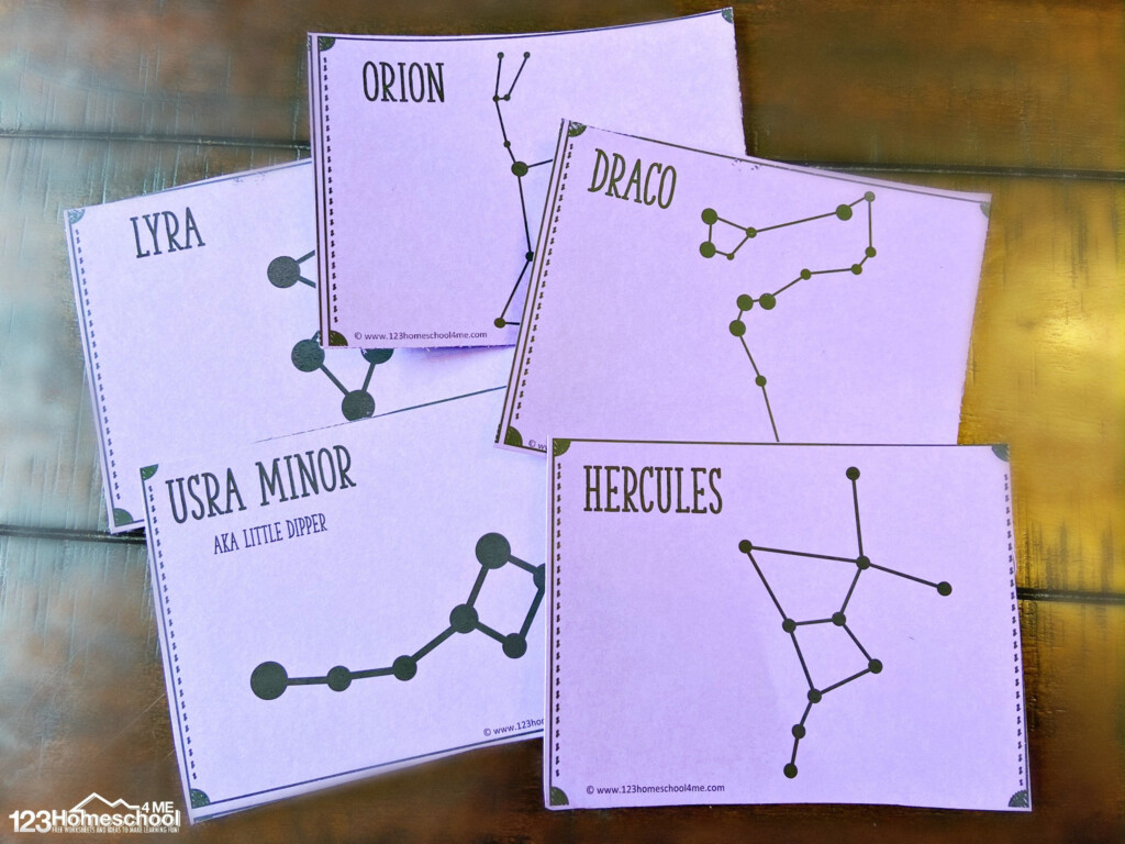  FREE Printable Constellation Flashcards