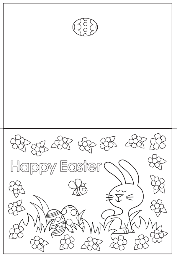 Free Printable Easter Cards Coloring Pages PRINTABLE TEMPLATES