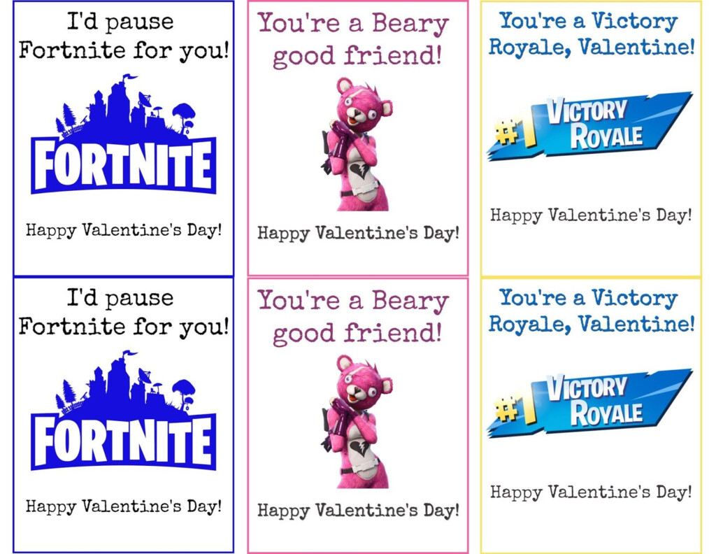 FREE Printable Fortnite Valentines Fortnite Valentines Free Fortnite 