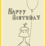 Free Printable Happy Birthday Card Happy Birthday Karte Freebie