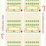 Free Printable Holiday Place Cards Ausdruckbare Tischk rtchen