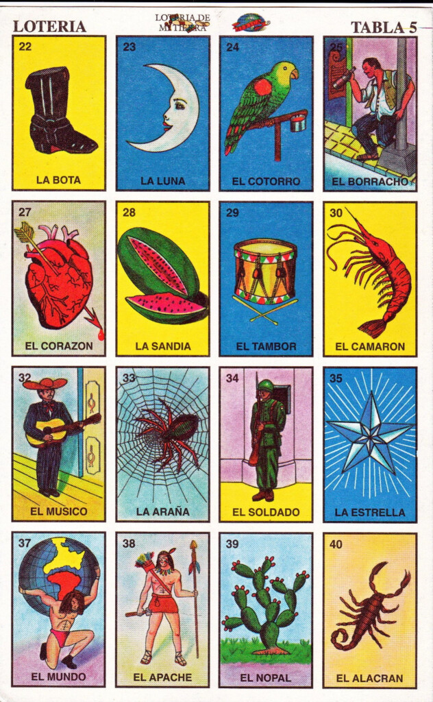 Free Printable Loteria Cards Printable Templates