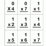 Free Printable Multiplication Flash Cards 0 12 With Answers On Back