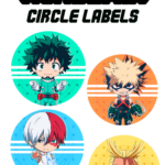 Free Printable My Hero Academia Cupcake Toppers My Hero Academia