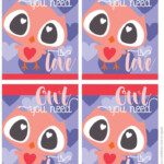 Free Printable Owl Valentine Cards Four Cards To A Page