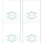 Free Printable Place Setting Cards