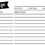 Free Printable Recipe Card Template For Mac