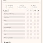 Free Printable Report Cards For Teachers Free Printable Templates