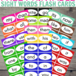 Free Printable Sight Words Flash Cards Sight Word Flashcards Sight